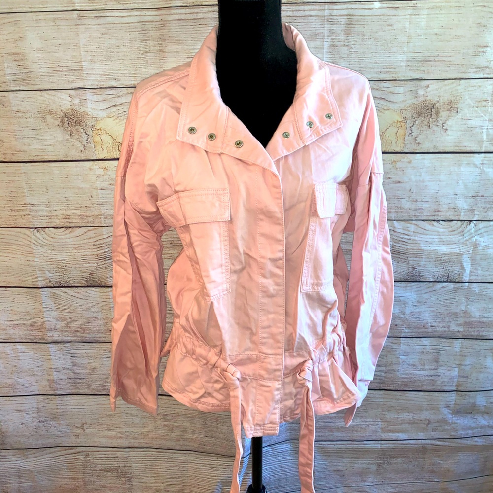 NWT Time and Tru Pink Snap Front Jacket